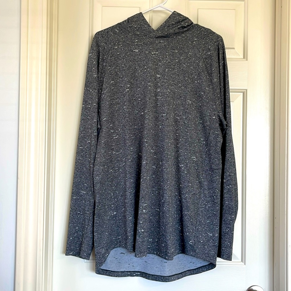 lululemon athletica Men’s Heathered Dark Gray Long-Sleeve Hoodie